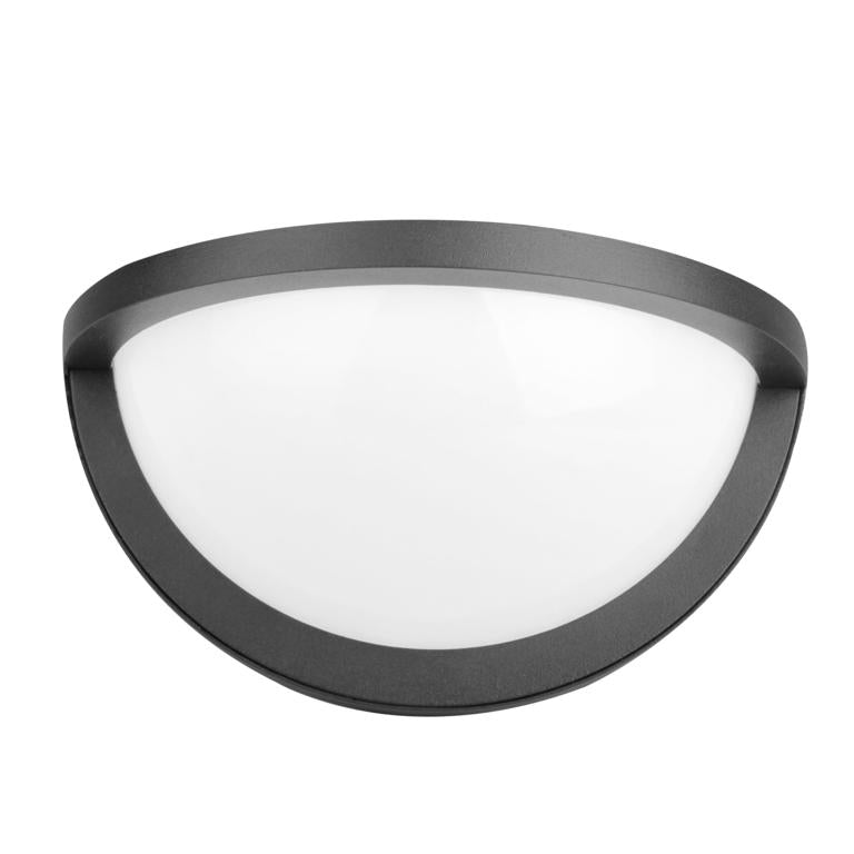 Applique per esterno in allumino nero diffusore in policarbonato led integrato 10W 700 lumen 4000°k luce naturale IP54 collezione DETROIT Applique per esterno in allumino nero diffusore in policarbonato led integrato 10W 700 lumen 4000°k luce naturale IP54 collezione DETROIT